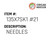 Needles - Organ Needle #135X7SK1 #21