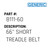 66" Short Treadle Belt - Generic #B111-60