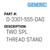 Two Spl Thread Stand - Generic #D-3301-555-DA0
