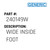 Wide Inside Foot - Generic #240149W