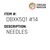 Needles - Organ Needle #DBXK5Q1 #14