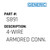 4-Wire Armored Conn. - Generic #S891