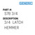 3/4  Latch Hemmer - Generic #S78 3/4