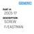 Screw F/Eastman - Generic #20C5-17