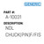 Ndl Chuck(Pin)F/Fisc - Generic #A-10031