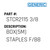 Box(5M) Staples F/B8 - Generic #STCR2115 3/8