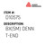 Bx(5M) Denn T-End - Avery-Dennison #D10575