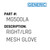 Right/Lrg Mesh Glove - Generic #MG500LA