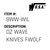 Dz Wave Knives Fwolf - Wilson #8WW-WIL