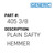 Plain Safty Hemmer - Generic #405 3/8