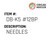 Needles - Organ Needle #DB-K5 #12BP