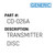 Transmitter Disc - Generic #CD-026A