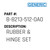 Rubber & Hinge Set - Generic #B-8213-512-0A0