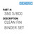 Clean Fin Binder Set - Generic #S60 5/8CG