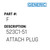 523C1-51 Attach Plug - Generic #F