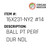 Ball Pt Perf Dur Ndl - Organ Needle #16X231-NY2 #14BP PD