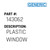 Plastic Window - Generic #143062