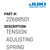 Tension Adjusting Spring - Juki #22688501 Genuine Juki Part