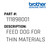 Feed Dog For Thin Materials - Genuine Japan Brother Sewing Machine Part #111898001