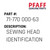 Sewing Head Identification - Original Pfaff Spare Part Number 71-770 000-63