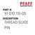Thread Guide Pin - Original Pfaff Spare Part Number 91-010 115-05