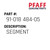 Segment - Original Pfaff Spare Part Number 91-018 484-05