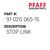 Stop Link - Original Pfaff Spare Part Number 91-020 065-15