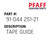 Tape Guide - Original Pfaff Spare Part Number 91-044 251-21