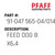 Feed Dog B X6,4 - Original Pfaff Spare Part Number 91-047 565-04/014