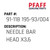 Needle Bar Head X3,6 - Original Pfaff Spare Part Number 91-118 195-93/004