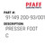 Presser Foot C - Original Pfaff Spare Part Number 91-149 200-93/001
