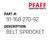 Belt Sprocket - Original Pfaff Spare Part Number 91-168 270-92