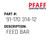 Feed Bar - Original Pfaff Spare Part Number 91-170 314-12