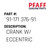 Crank W/ Eccentric - Original Pfaff Spare Part Number 91-171 376-91
