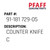 Counter Knife C - Original Pfaff Spare Part Number 91-181 729-05