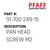 Pan Head Screw M2 - Original Pfaff Spare Part Number 91-700 249-15