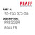 Presser Roller - Original Pfaff Spare Part Number 95-253 373-05