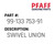 Swivel Union - Original Pfaff Spare Part Number 99-133 753-91