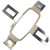 Rectangular hoop with tubular brackets part #BS-003344-00