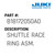 Shuttle Race Ring Asm. - Juki #B18172050A0 Genuine Juki Part