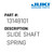 Slide Shaft Spring - Juki #13148101 Genuine Juki Part