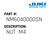 Nut  M4 - Juki #NM6040000SN Genuine Juki Part