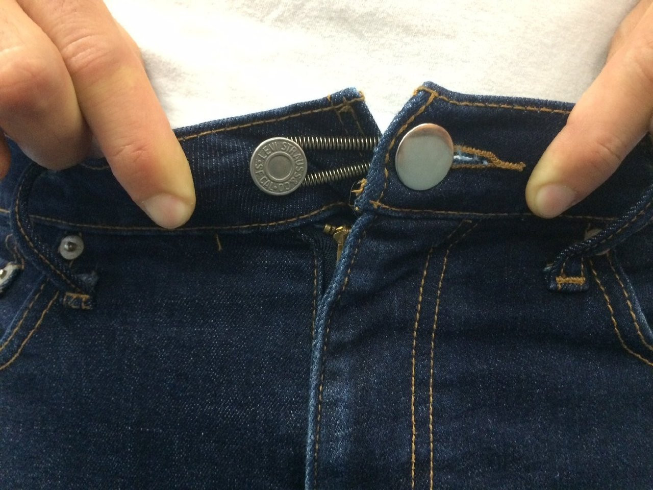 Как расширить пояс на джинсах