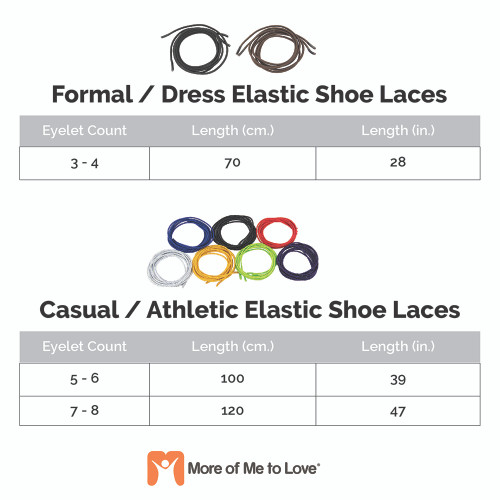 Shoe String Size Chart