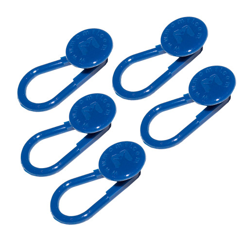 Button Pant Extender (blue) - package of 5