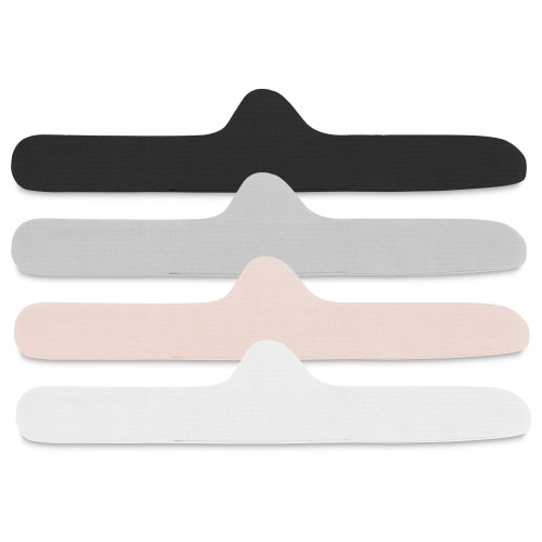 The Organic Cotton Bra Liner comes in four elegant colors: Pearl White, Blush Pink, Stone Gray, and Onyx Black.