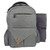GreaTravel Backpack gray pictured with the removable insert