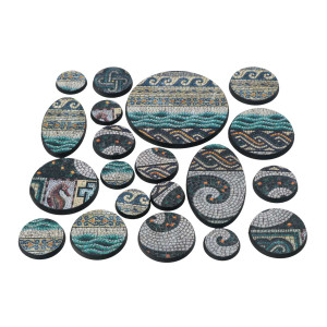 Pre-Painted Scenic Bases for Miniatures (Round) | Mythos Mosaica instabases