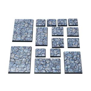 Pre-Painted Scenic Bases for Miniatures (Square) | Cobblestone Instabases
