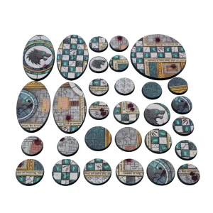 Pre-Painted Scenic Bases for Miniatures (Round) | Wolf Temple Instabases